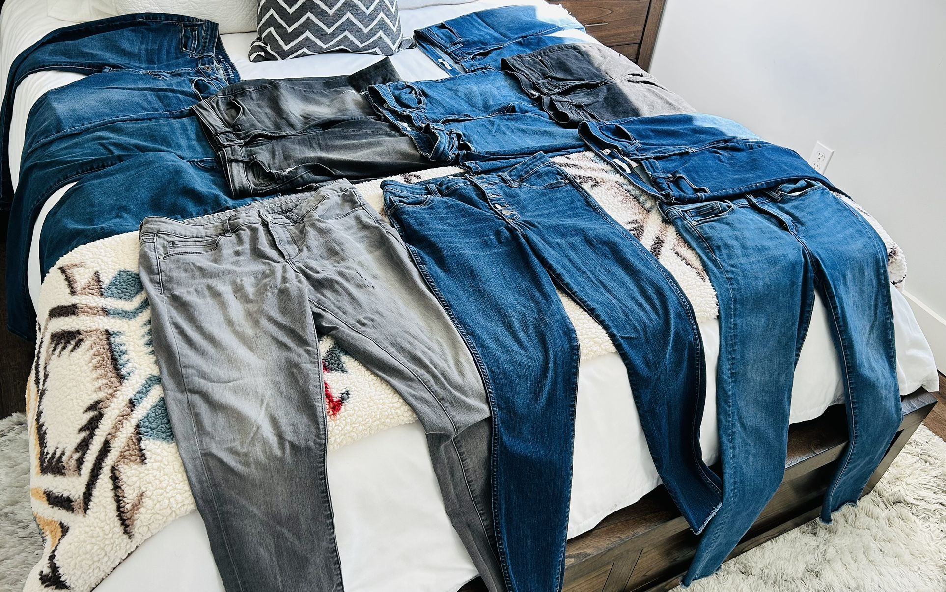 Designer Jeans Lot For Sale - 10 Pairs/all Sized 8-10