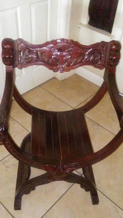 Cherry wood antique chair