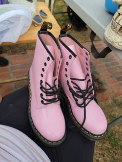 Dr. Martens 1460 Pink Patent Leather Boots