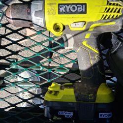Ryobi Drill And Battery No Charger 