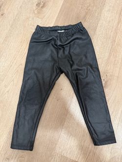 Zara toddler faux leather leggings