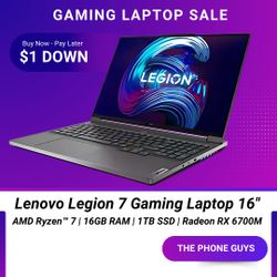 🎮 Lenovo Legion 7 16” (Nuevo) – $1799 ¡Ahorra 10% + Garantía de Hasta 1 Año! 🔥