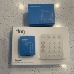Home Security: Ring Keypad, Contact Sensor + Motion Sensor
