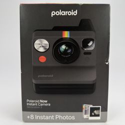 Polaroid Now Instant Camera Gen 3 Black + B&W Film Bundle (8 Photos) Brand New