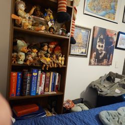 Tall Five Shelf Bookcase