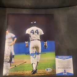Reggie Jackson signed 8x10 photo