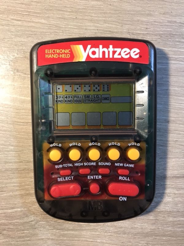 Yahtzee electronic hand-held game