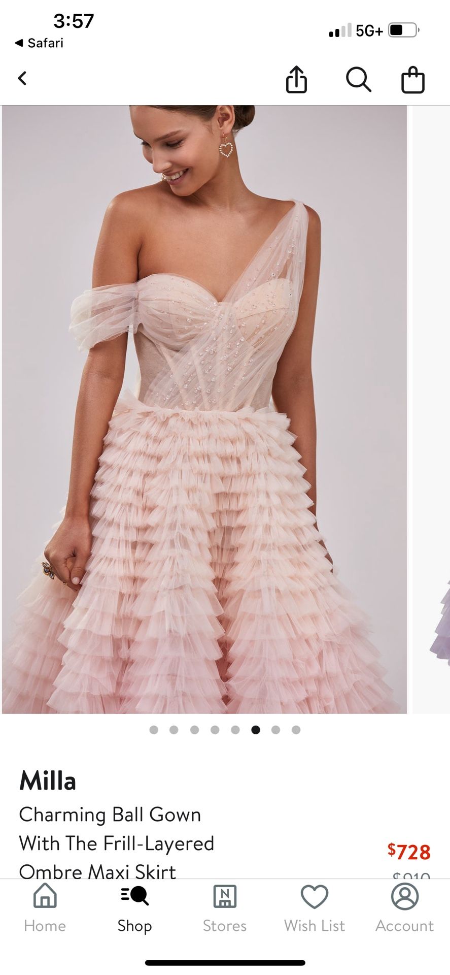 Milla ombré Ballgown