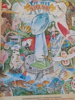 Raiders Vrs Redskins 1984 Championship Program