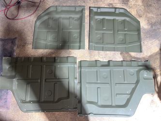 Porshce restoration 911 floor panels.