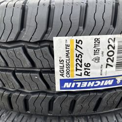 225/75/16.  MICHELIN TIRES.  10PR.  