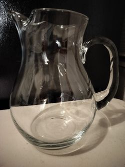 Large Glass Pitcher