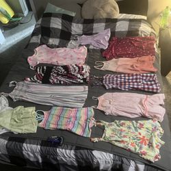 girls sun dresses, rompers, overalls