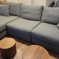 Omaha by Ashley 3-Piece Modular Next-Gen Nuvella Performance Fabric Sofa Chaise