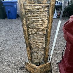 Fiberglass Water Fountain w/ Working Pump