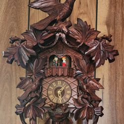 German Cuckcoo Clock Dark Walnut