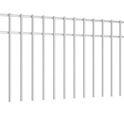 10 Pack Animal Barrier Fence with 1.5 inch Spike Spacing Underground Decorative Garden Fence 32inch x 10inch 4 Gauge Galvanized Steel Ground Stakes Fe