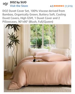 Baboo Duvet- Blush Full/Queen