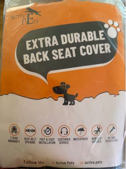 Dog back seat cover
