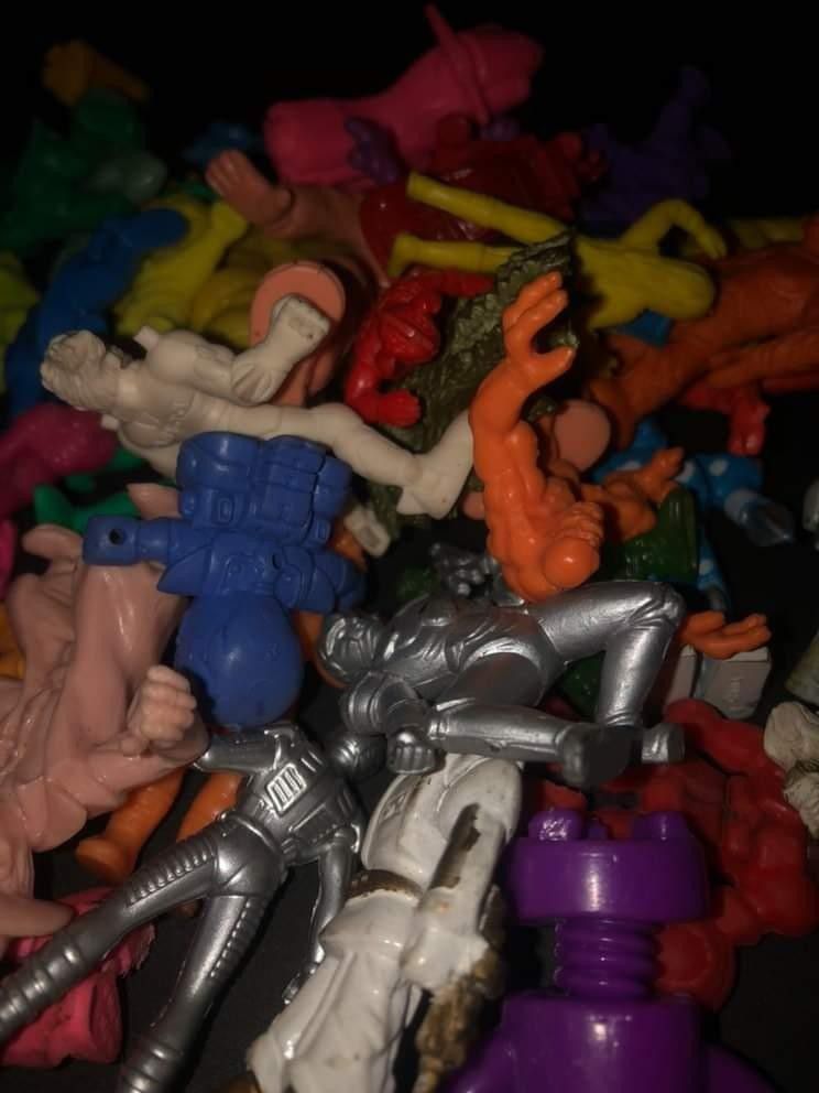 Little rubber toys and miniatures