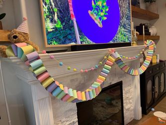 9ft pastel paper chain