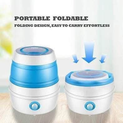 New KAPAS Foldable Mini Washing Machine, (5.7Lb/2.6kg Capacity) Portable Compact Lightweight