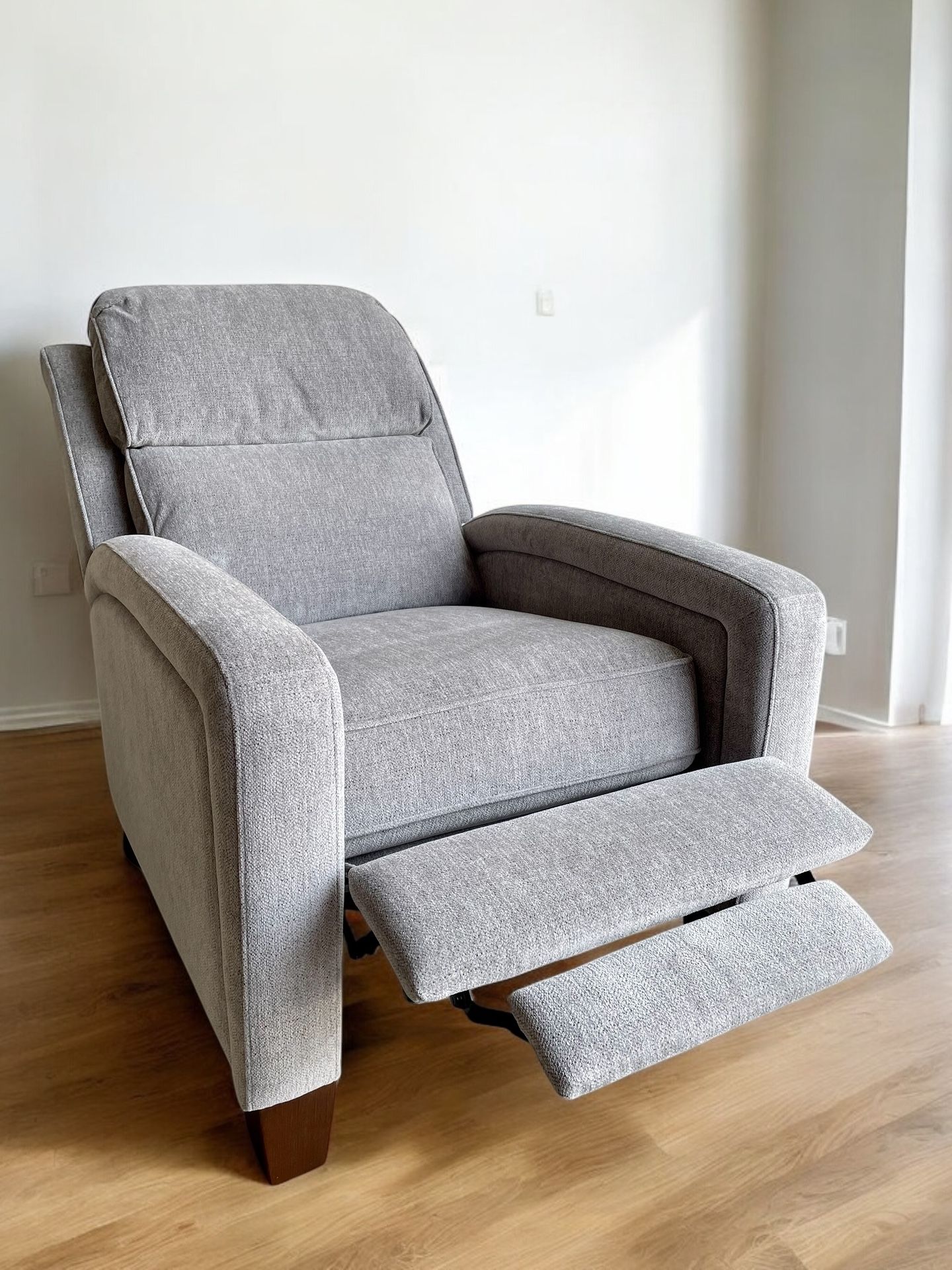 🏷WAREHOUSE CLEARANCE | Wessen Fabric Pushback Recliner, Gray 💥 We Finance