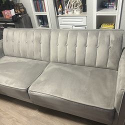 Fold Down Sleeper Sofa. Right Side Indented