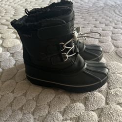 London Fog Oxford Snow Winter Waterproof Toddler Boys Boots Black  Sz 13 Toddler