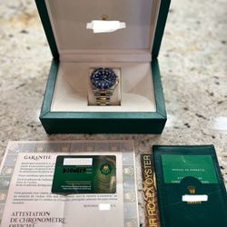 Men’s Designer watch, two-tone Blue dial *BEST DEAL* (BOX/CARD INCLUDED)
