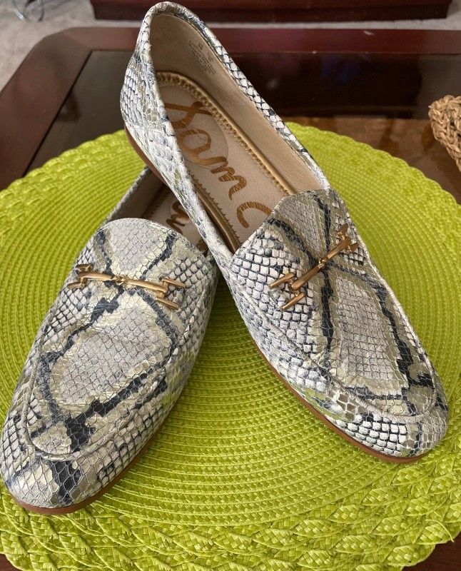 Sam Edelman Loraine Pattern Texture Loafers Flats Shoes Womens Size 7 1/2