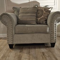 Mint Green Couch Set - Sofa, Loveseat And Chair