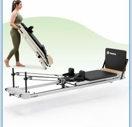 Pilates Reformer, 86" Foldable Reformer Pilates Machine