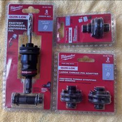 Milwaukee QUIK-LOK Hole Saw Arbor Set