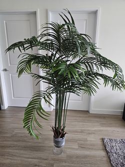 Large artificial palm trees (set of 2)