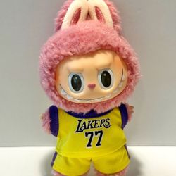 Labubu Clothes Lakers Basketball Jersey Outfit (#77) for Exciting Macaron Wings of Fortune x Pronounce Have A Seat Big Into Energy