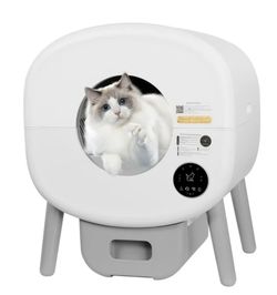 Automatic Smart Cat Litter Box, Large Capacity Self-Cleaning Litter Box 