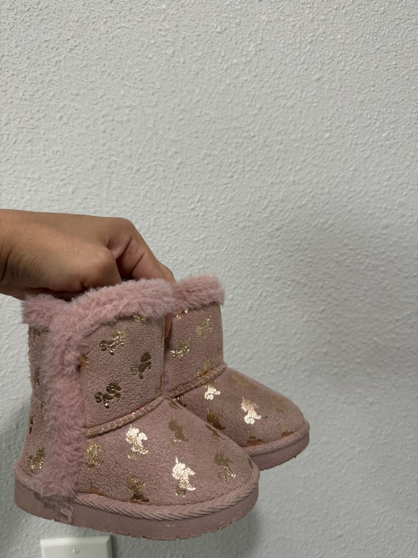 Toddler Pink Boots Size 5