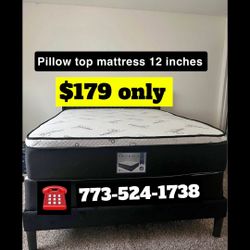 Mattress Sale Pillow Top 12 Inches Mattress For $179 Only 