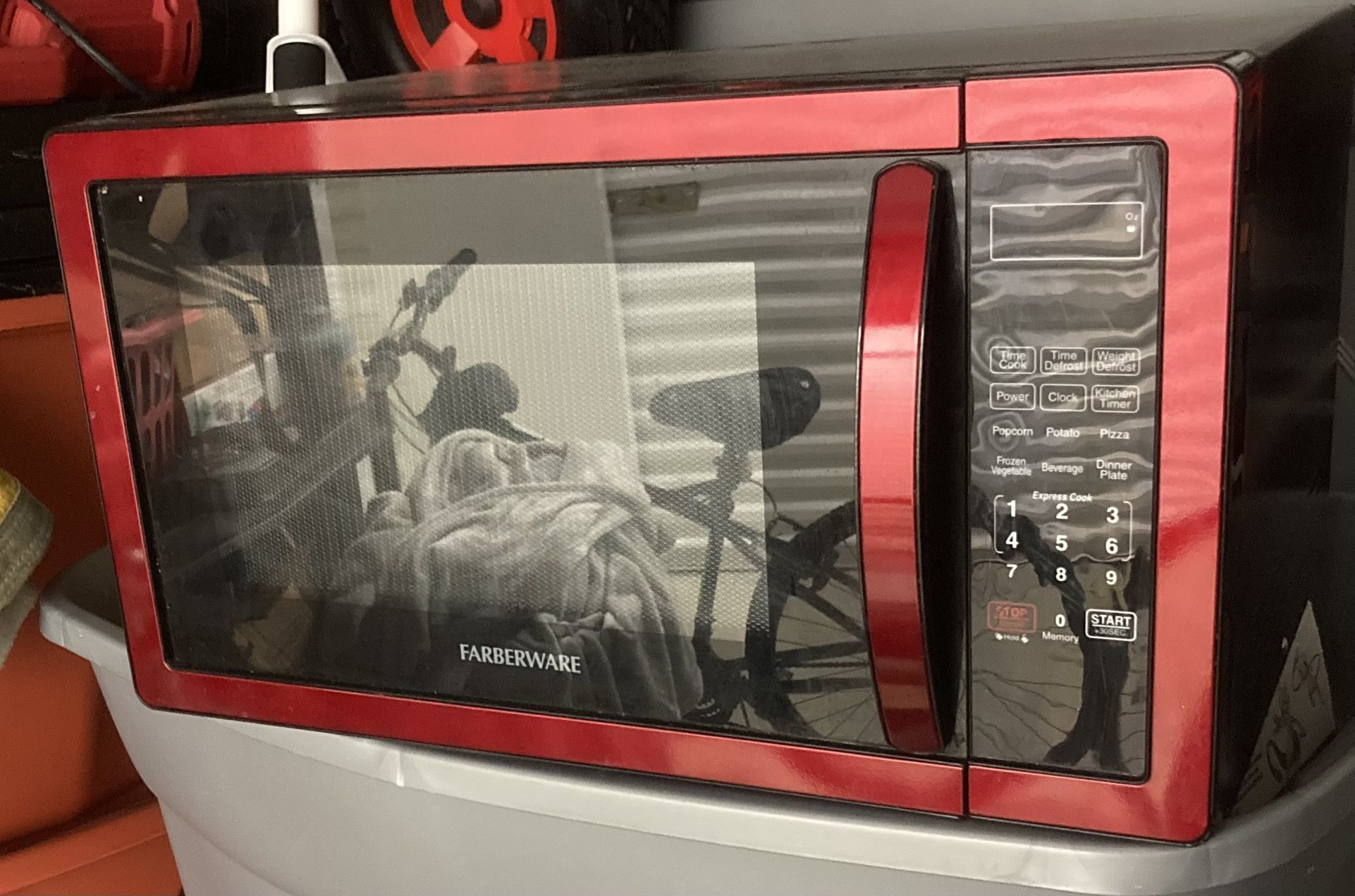 Red Faberware Microwave Works 