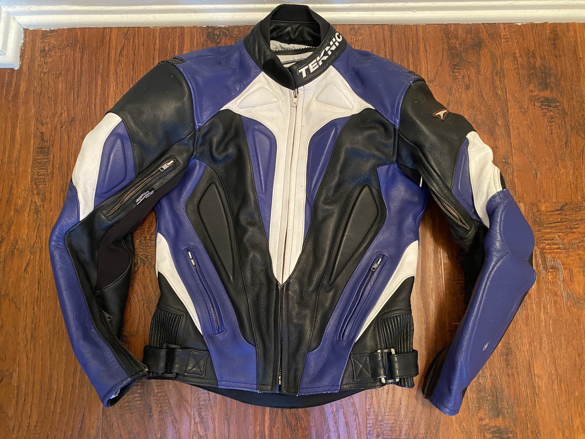 Teknic Leather Motorcycle Jacket 40” Chest