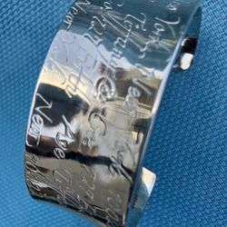 New Very Heavy Sterling Silver Tiffany & CO Cuff Bracelet.  Signed Inside Cufff Bracelet:  205 TIFFANY & CO 925.