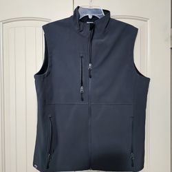 Men's Full Zipper Softshell Vest Jacket 