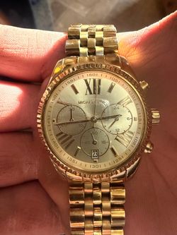 Michael Kors Gold-Tone Chronograph Watch
