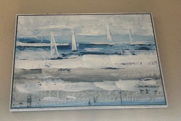 Textured abstract painting