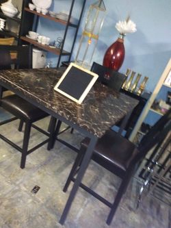Counter height table set