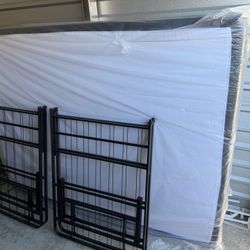 Full Size Mattress And mattress Stands 