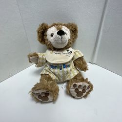Disney Duffy My First Bear 14” Plush Hidden Mickey Baby Teddy Pajamas Bib