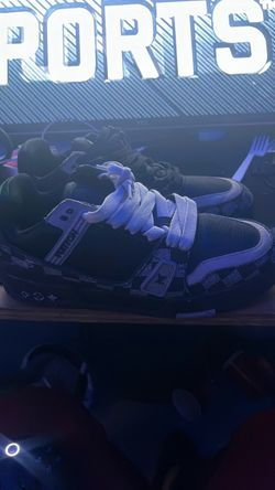 black checkerd louie v trainers