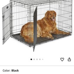 42-Inch Two-Door Folding Dog Crate